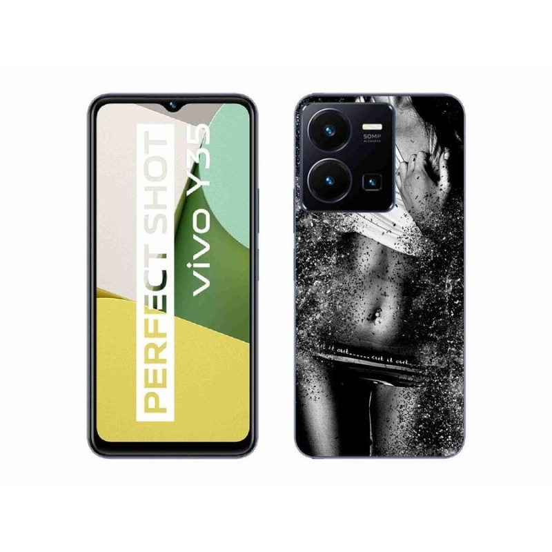 Gél borító mmCase a Vivo Y35-hez - szexi nő 1