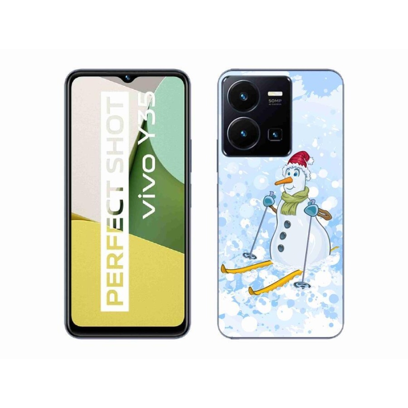 Gél borítás mmCase a Vivo Y35 készülékhez - hóember