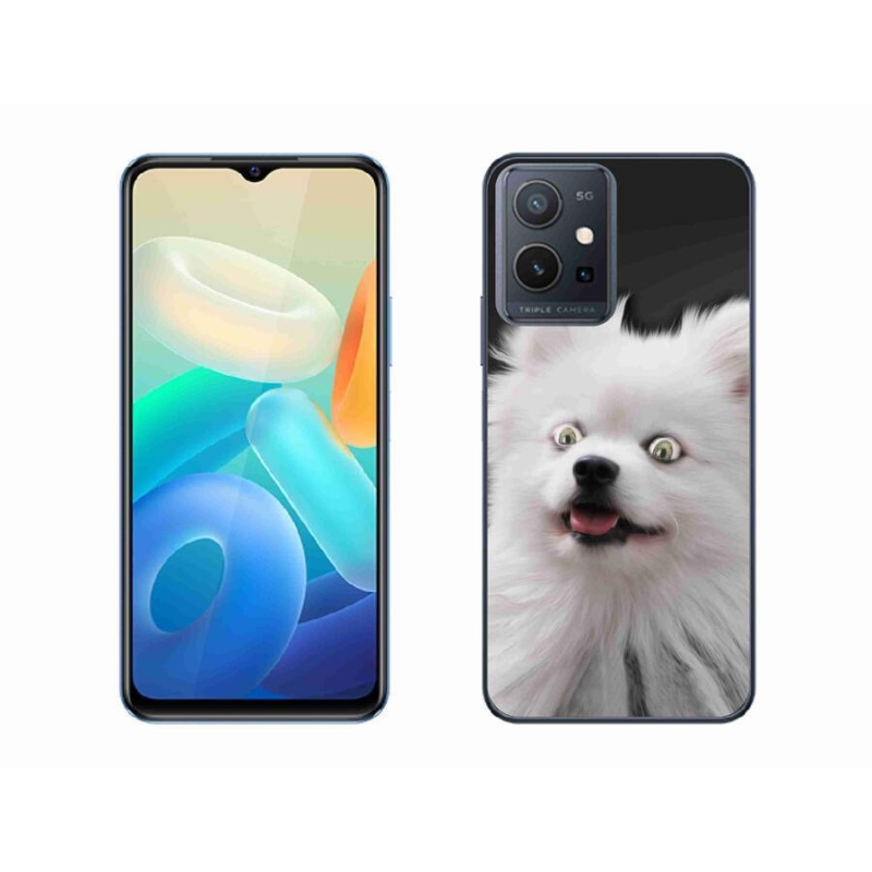 Zselés borítás mmCase a Vivo Y55 5G készülékhez - fehér tipp
