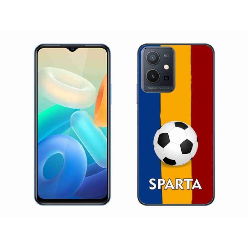 Gél borítás mmCase a Vivo Y55 5G készülékhez - futball 1