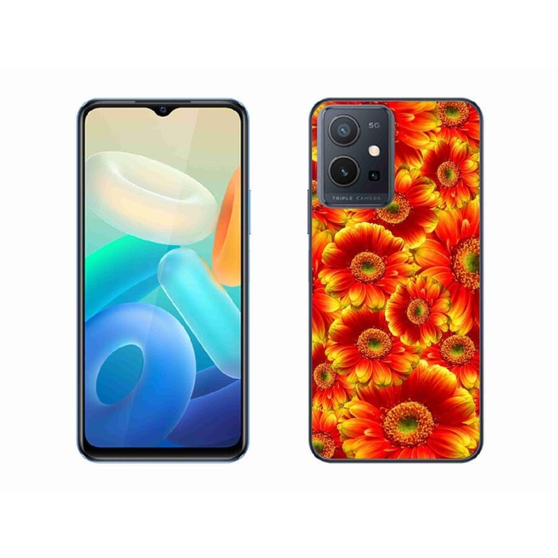 Zselés borítás mmCase a Vivo Y55 5G készülékhez - gerbera 1