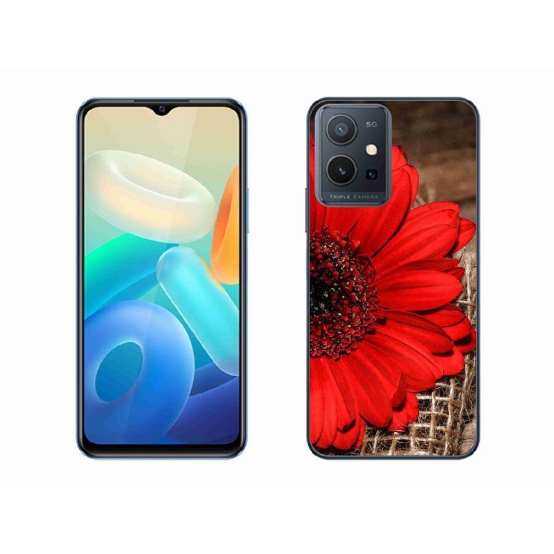 Gél borítás mmCase a Vivo Y55 5G készülékhez - gerbera