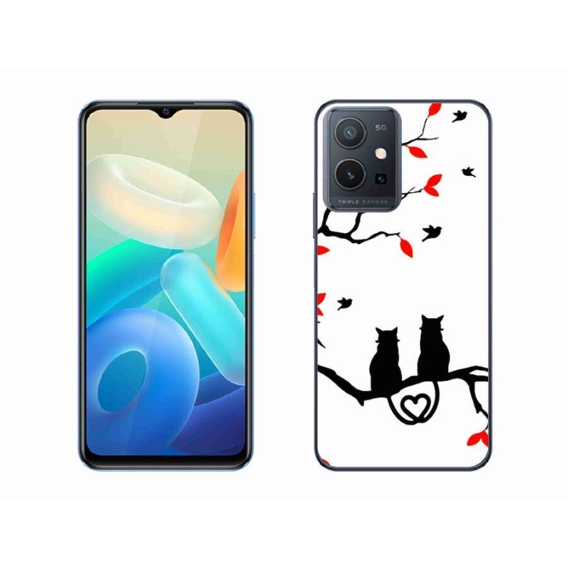 Gél borítás mmCase a Vivo Y55 5G-hez - macskaszerelem