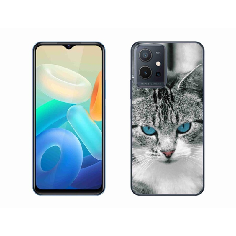 Zselés borítás mmCase a Vivo Y55 5G-hez - macskaszem 1