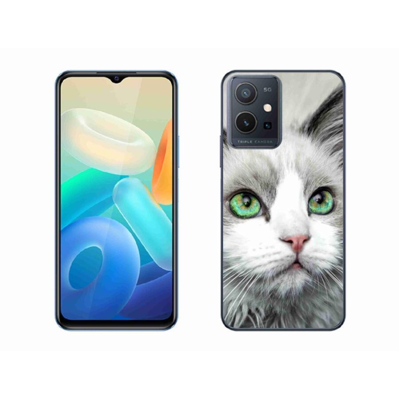 Zselés borítás mmCase a Vivo Y55 5G készülékhez - cat view