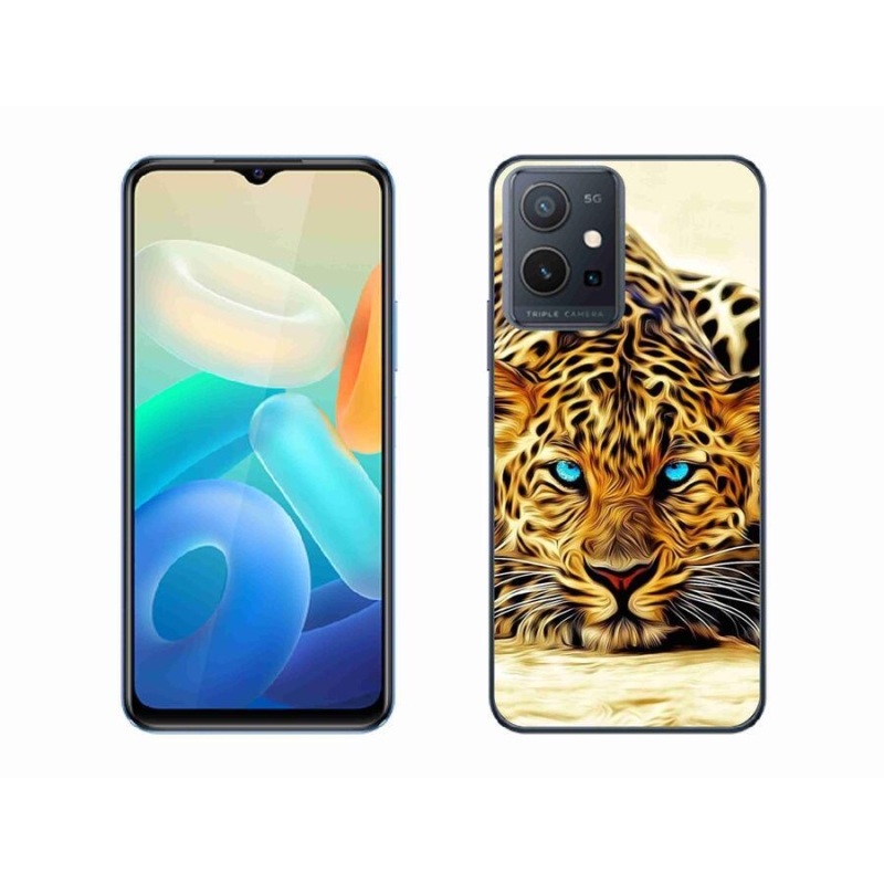 Gél borító mmCase a Vivo Y55 5G készülékhez - rajzfilm tigris