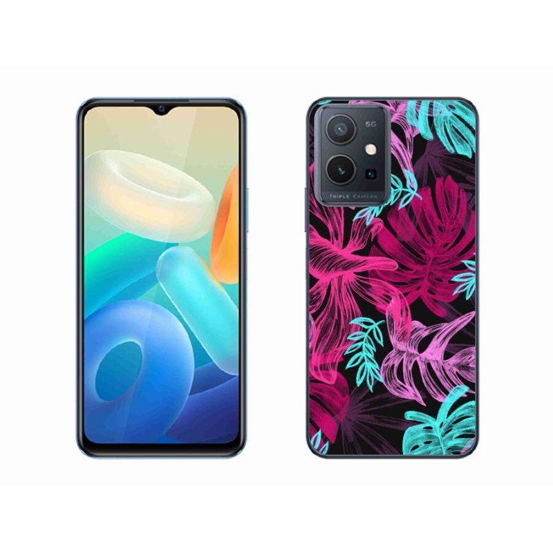 Zselés borítás mmCase a Vivo Y55 5G készülékhez - virágok 1