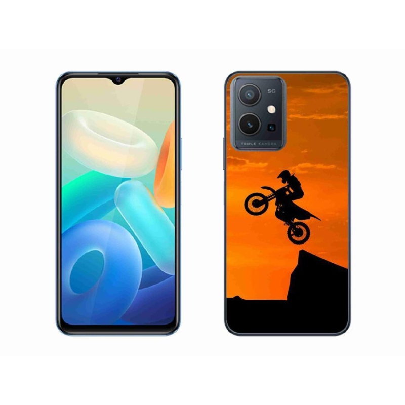 Gél borítás mmCase a Vivo Y55 5G készülékhez - motocross