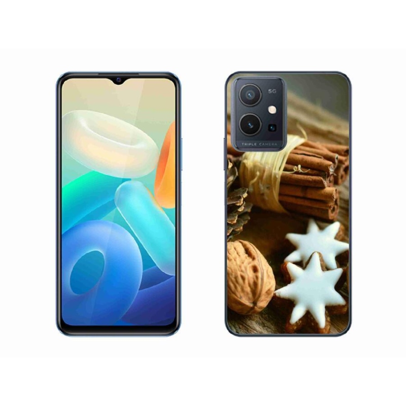 Gél borítás mmCase a Vivo Y55 5G-hez - fahéj és mézeskalács