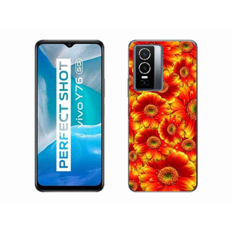 Zselés borítás mmCase a Vivo Y76 5G készülékhez - gerbera 1