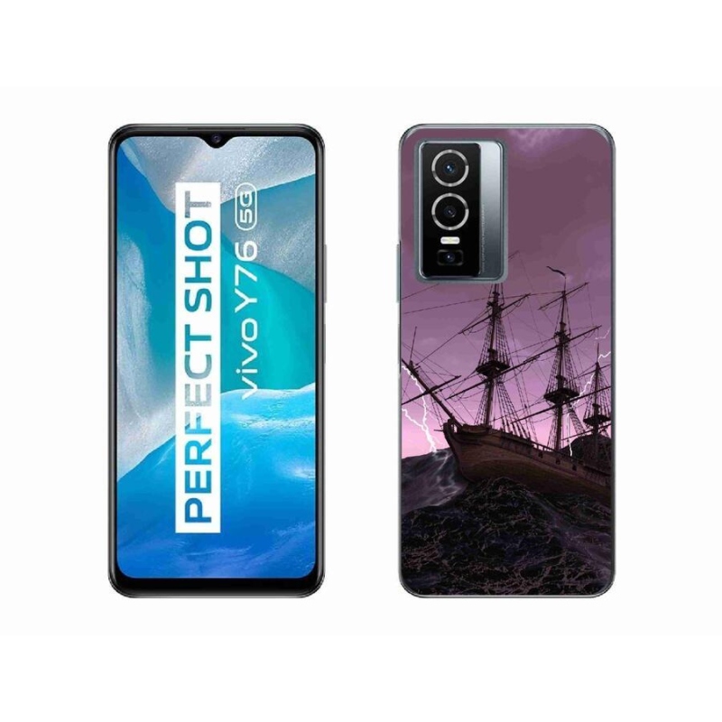Gél borítás mmCase a Vivo Y76 5G-hez - hajó a viharban