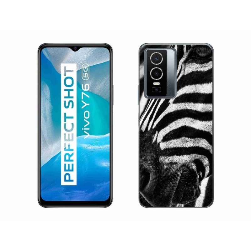 Zselés borítás mmCase a Vivo Y76 5G készülékhez - zebra