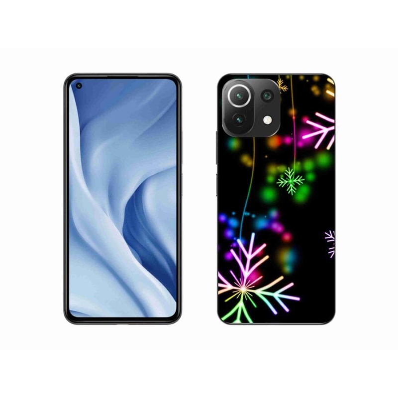 Gél borítás mmCase a Xiaomi 11 Lite 5G NE-hez - színes pelyhekkel