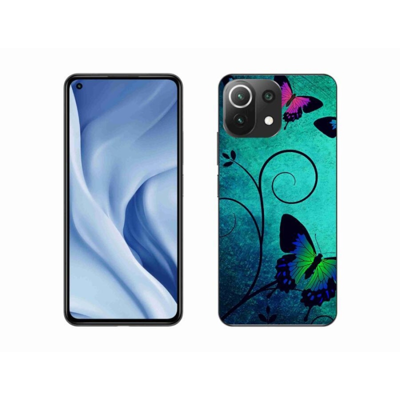 Gél borítás mmCase a Xiaomi 11 Lite 5G NE számára - színes pillangók