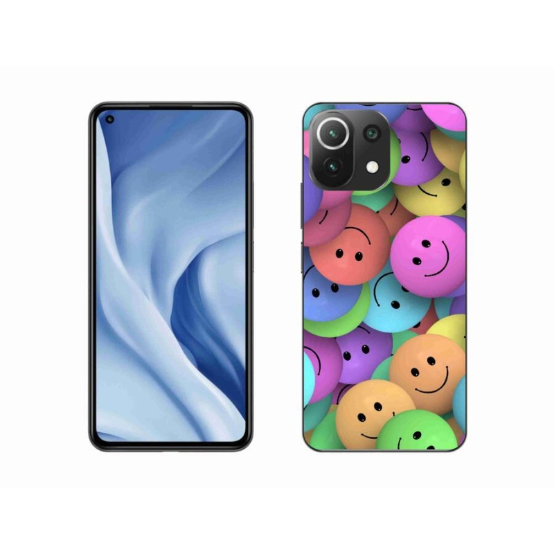 Gél borító mmCase a Xiaomi 11 Lite 5G NE számára - színes smiley-k