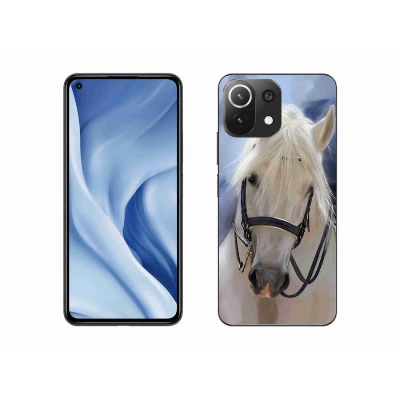 Gél borítás mmCase a Xiaomi 11 Lite 5G NE számára - fehér ló