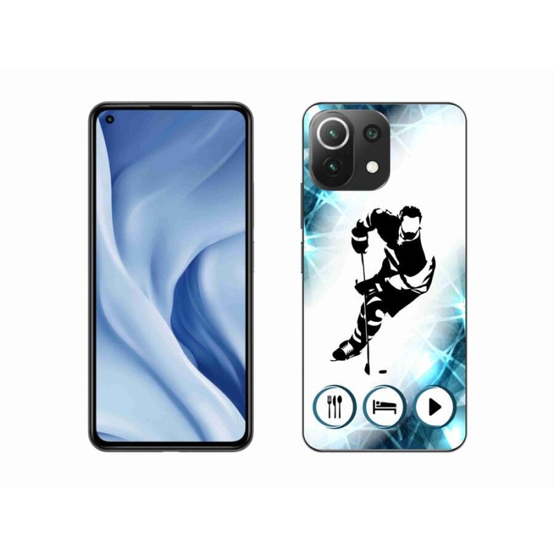 Gél borítás mmCase a Xiaomi 11 Lite 5G NE számára - jégkorong 1