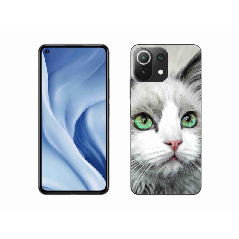 Gél borítás mmCase a Xiaomi 11 Lite 5G NE számára - macska nézet
