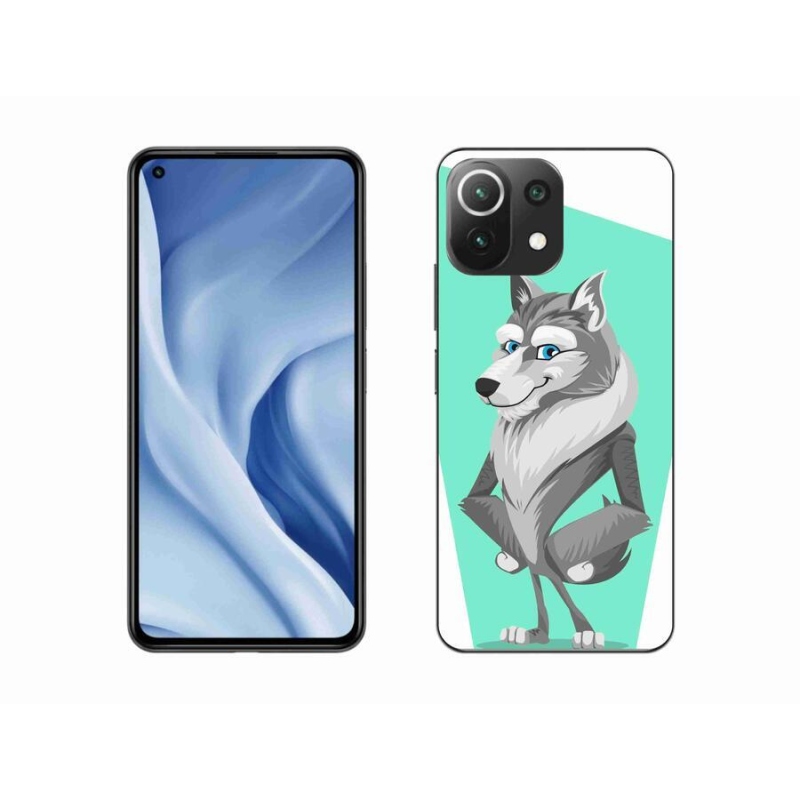Gél borító mmCase a Xiaomi 11 Lite 5G NE számára - rajzfilm farkas