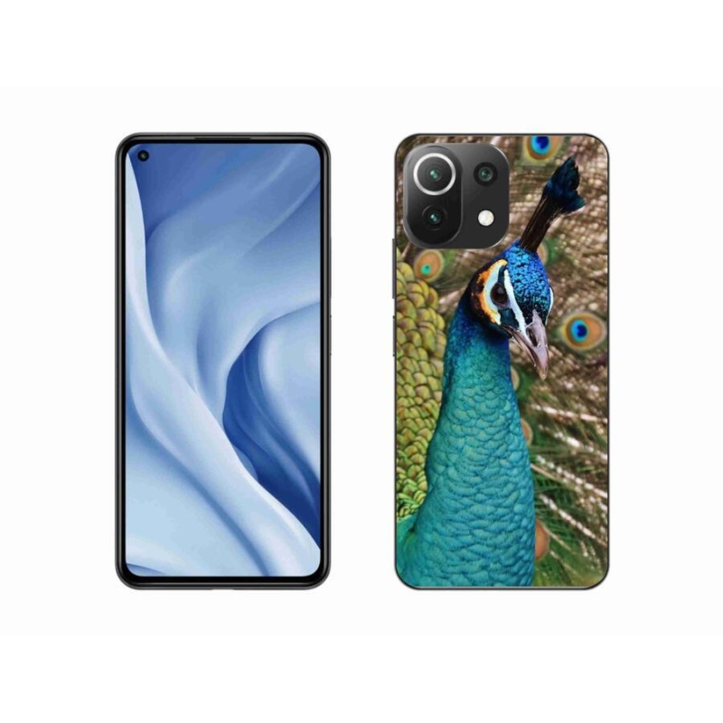 Gél borítás mmCase a Xiaomi 11 Lite 5G NE számára - páva
