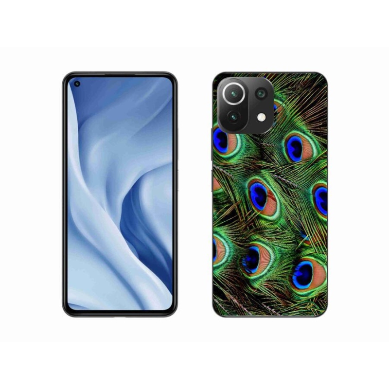 Gél borítás mmCase a Xiaomi 11 Lite 5G NE számára - pávatoll