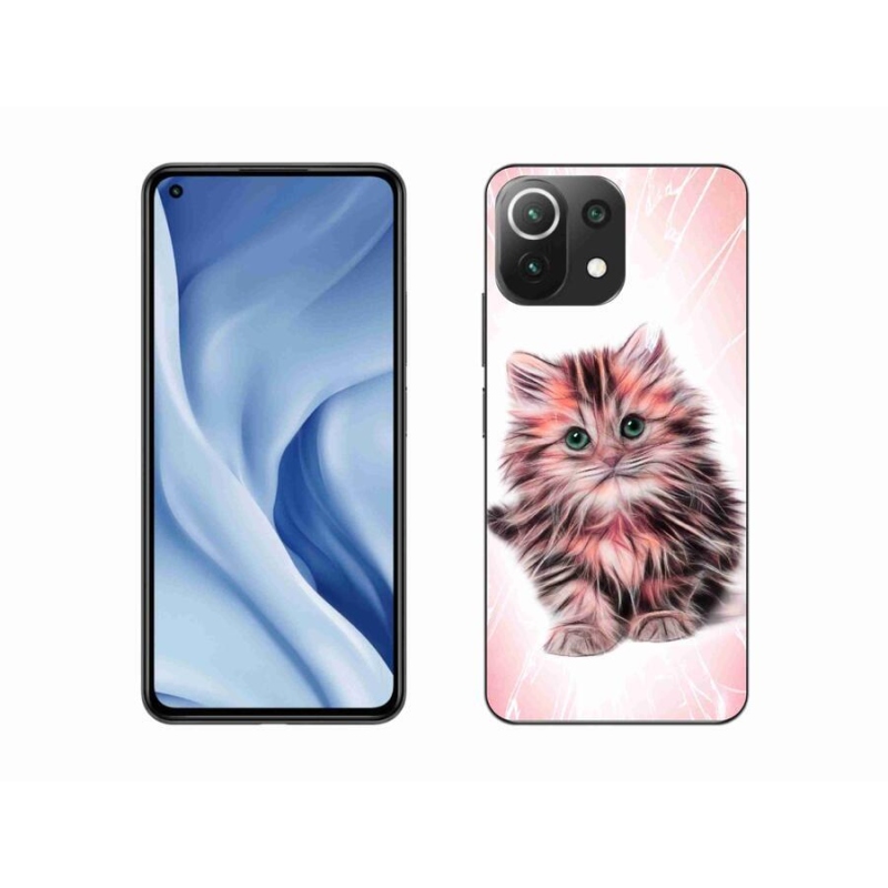Gél borítás mmCase a Xiaomi 11 Lite 5G NE számára - aranyos cica
