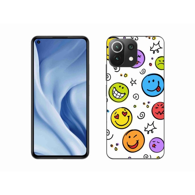 Gélburkolat mmCase a Xiaomi 11 Lite 5G NE számára - smiley-k