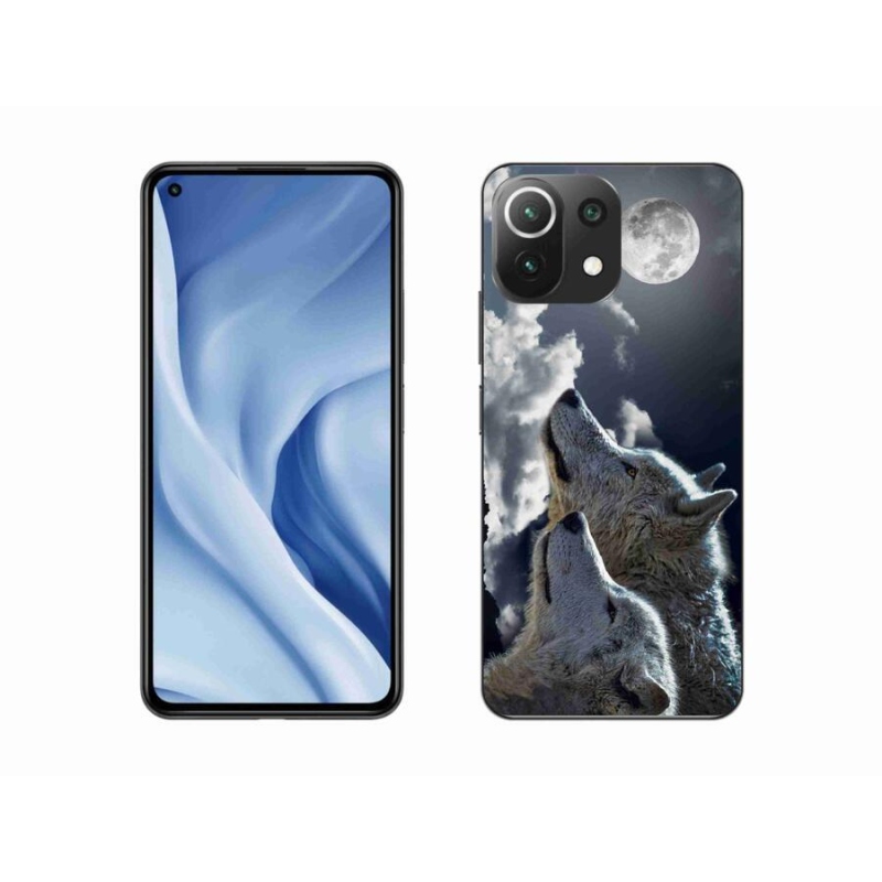 Gél borítás mmCase a Xiaomi 11 Lite 5G NE számára - farkasok