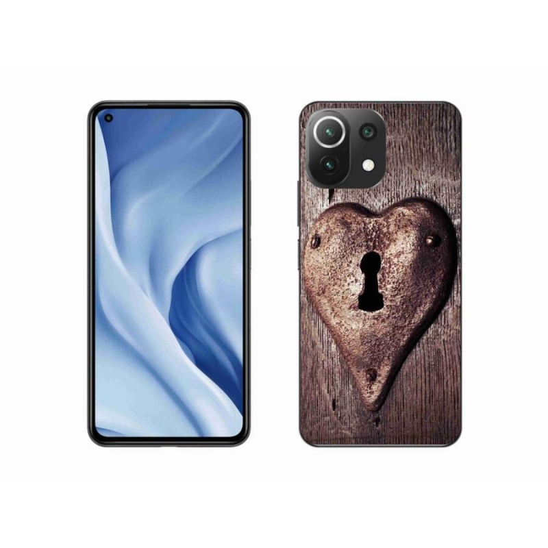 Gél borítás mmCase a Xiaomi 11 Lite 5G NE számára - szív alakú zár