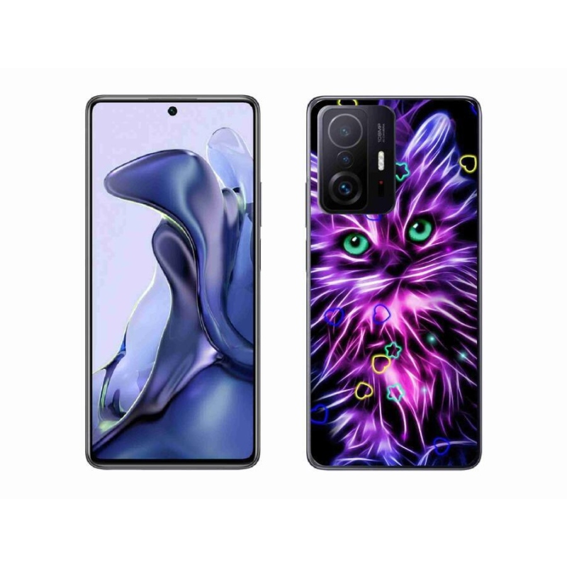 Gél borító mmCase a Xiaomi 11T-hez - absztrakt macska