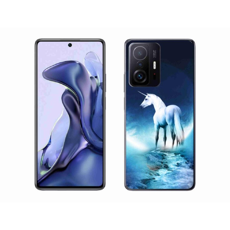Gél borítás mmCase a Xiaomi 11T-hez - fehér egyszarvú