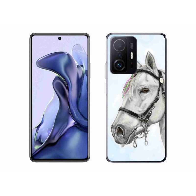 Gél borítás mmCase a Xiaomi 11T-hez - fehér ló 1