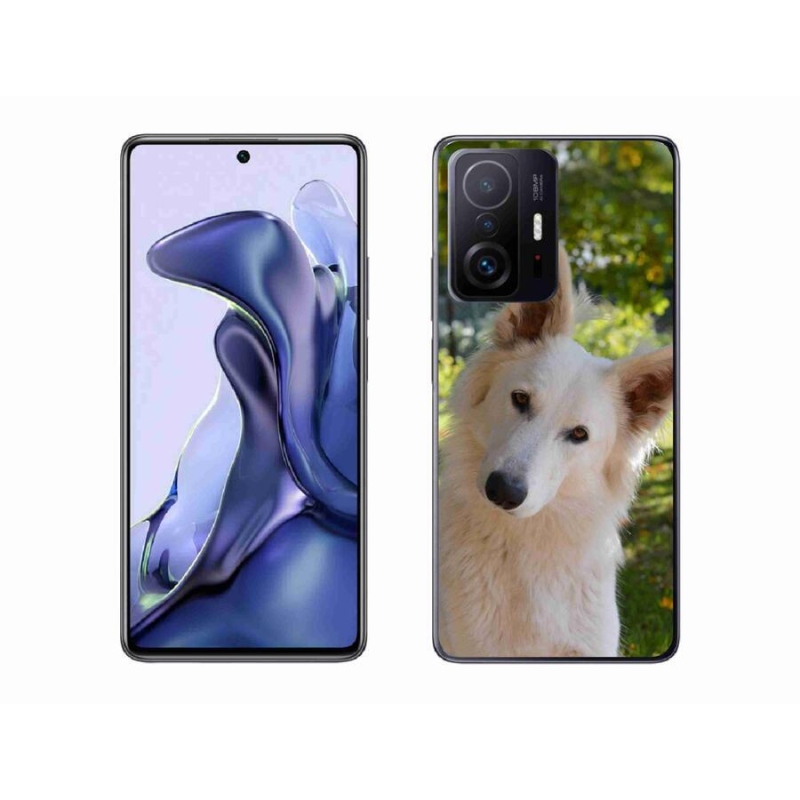 Gél borítás mmCase a Xiaomi 11T-hez - fehér svájci juhász 1