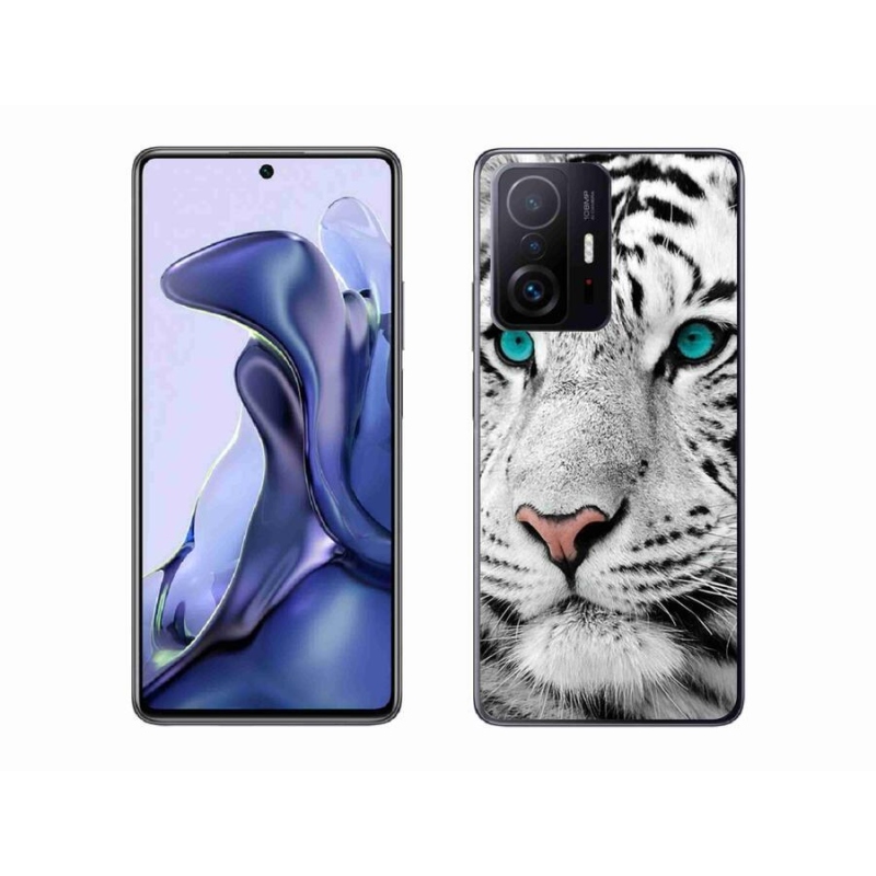 Gél borítás mmCase a Xiaomi 11T-hez - fehér tigris