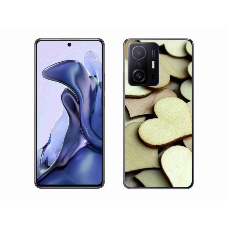 Gél borítás mmCase a Xiaomi 11T-hez - fából készült szívek