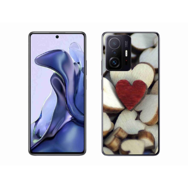 Gél borítás mmCase a Xiaomi 11T-hez - gravírozott piros szív