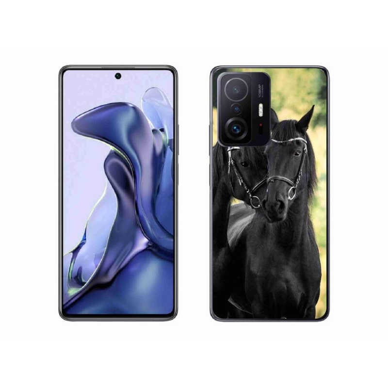 Gél borítás mmCase a Xiaomi 11T Pro számára - két fekete ló