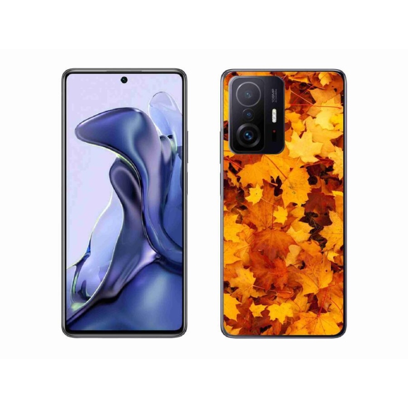 Gél borítás mmCase a Xiaomi 11T Pro számára - juharlevelek