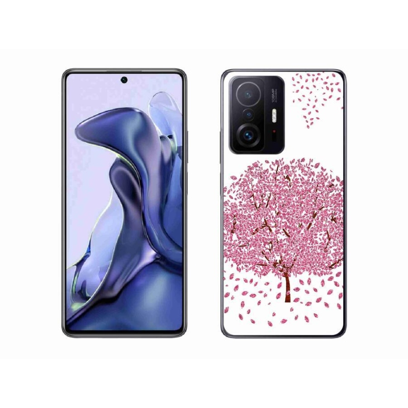Gél borítás mmCase a Xiaomi 11T Pro számára - rajzfilmfa levelekkel