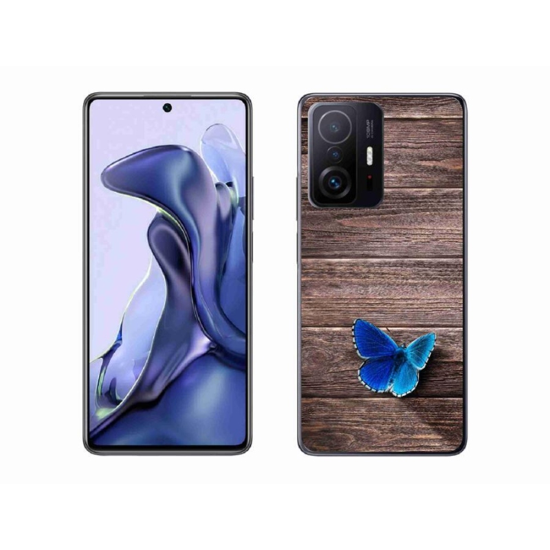 Gél borítás mmCase a Xiaomi 11T Pro számára - kék pillangó 1