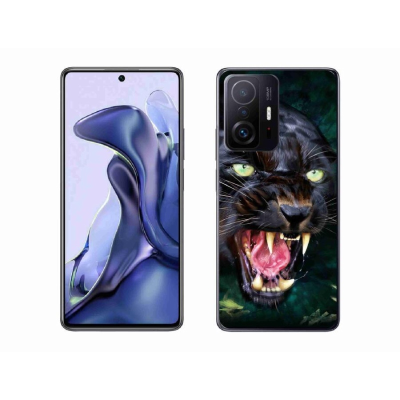 Gél borítás mmCase a Xiaomi 11T-hez - dühös fekete párduc