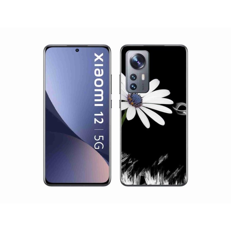Gél borítás mmCase a Xiaomi 12-hez - fehér virág