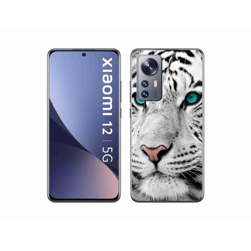 Gél borítás mmCase a Xiaomi 12-hez - fehér tigris