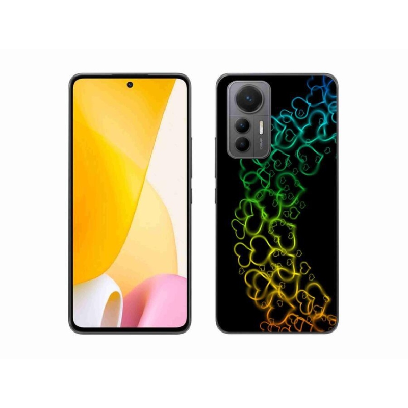 Gél borítás mmCase a Xiaomi 12 Lite-hoz - színes szívek