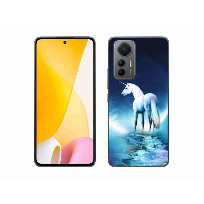 Gél borítás mmCase a Xiaomi 12 Lite készülékhez - fehér egyszarvú