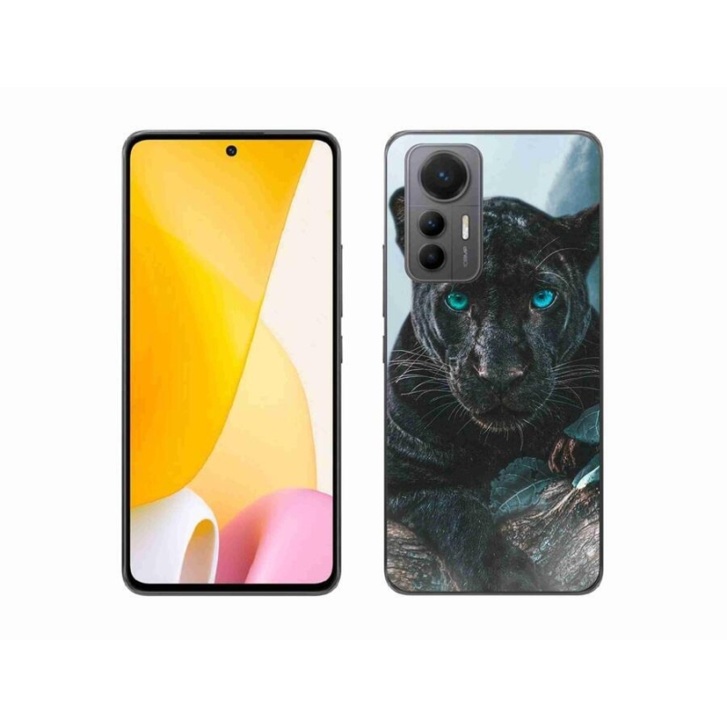 Gél borítás mmCase a Xiaomi 12 Lite készülékhez - fekete párduc