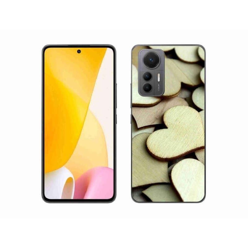 Gél borítás mmCase a Xiaomi 12 Lite számára - fából készült szívek