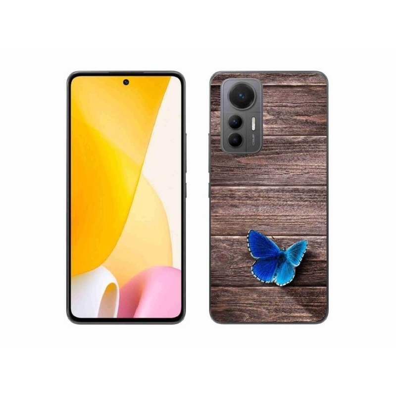 Gél borítás mmCase a Xiaomi 12 Lite-hoz - kék pillangó 1