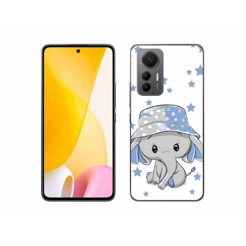 Gél borítás mmCase a Xiaomi 12 Lite készülékhez - kék elefánt