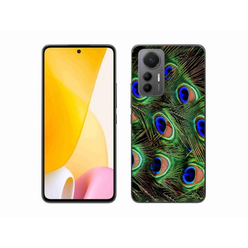 Gél borítás mmCase a Xiaomi 12 Lite készülékhez - pávatoll